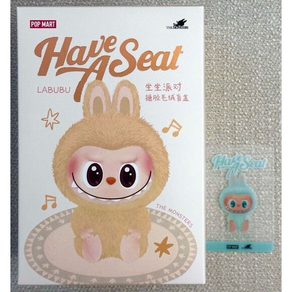POP MART THE MONSTERS LABUBU “QUQU” Have a Seat Vinyl Plush Single Blind Box - Picture 3 of 12